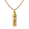 thumbnail image 2 of Collar de Cadena Colgante de Soporte de de Píldora de Botella de Inoxidable Joyería de Moda para Hombres - Oro Sunnimix Collar del acero inoxidable, 2 of 7