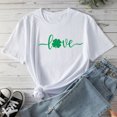 thumbnail image 2 of Camiseta de manga corta con estampado de cuatro hojas del día de San Patricio para mujer Fridja gope1736, 2 of 3