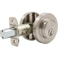 thumbnail image 3 of Grade 3 Contemporary Round Deadbolt, KW Keyway, Satin Nickel by Stone Harbor Hardware, 3 of 4