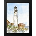 thumbnail image 2 of Harper, Ethan 12x14 Black Modern Framed Museum Art Print Titled - Plein Air Lighthouse Study I, 2 of 5