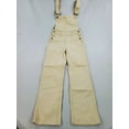 thumbnail image 4 of new WEWOREWHAT women jean overall jumpsuit tapered WWO57-1 beige sz 00 $168, 4 of 9