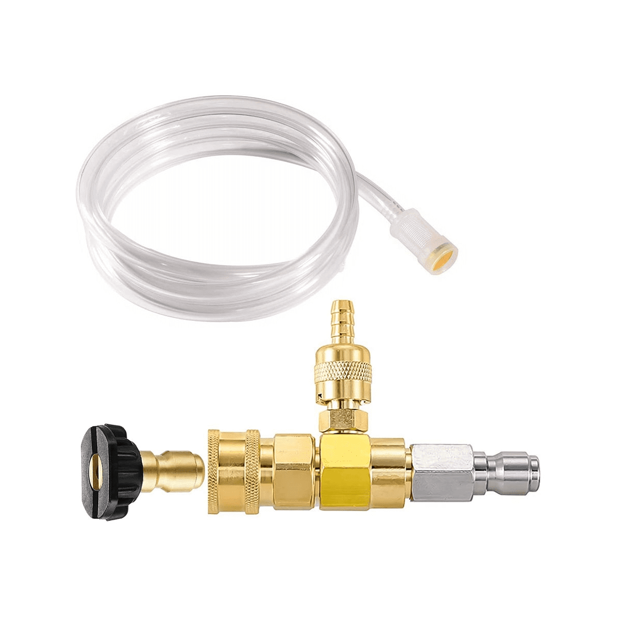 Adjustable Chemical Injector Kit, Injector for Pressure Washer, 3/8Inch