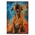 thumbnail image 3 of Hudo Funny Scream Plott Hound Dog Poster Wall Art Decor Plott Hound Dog Canvas Wall Art - Large Canvas Wall Art - Dog Artwork On Canvas, 3 of 5
