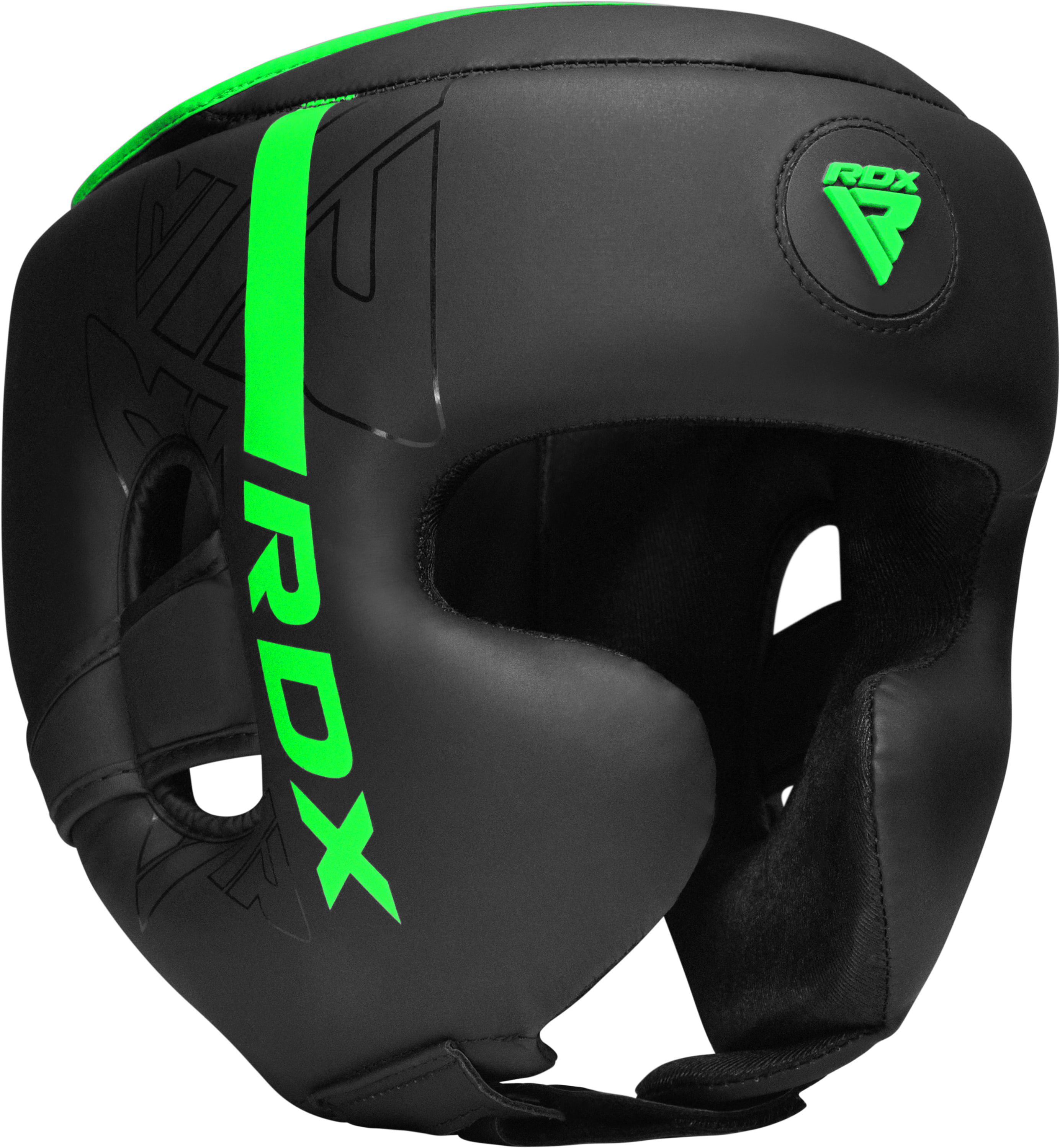 Fighting Martial Arts Matte Black RDX Headguard for Boxing Training Padded Head Guard for Face Karate Taekwondo BJJ Cheeks and Ear Protection-Headgear for Grappling Kickboxing Muay Thai MMA