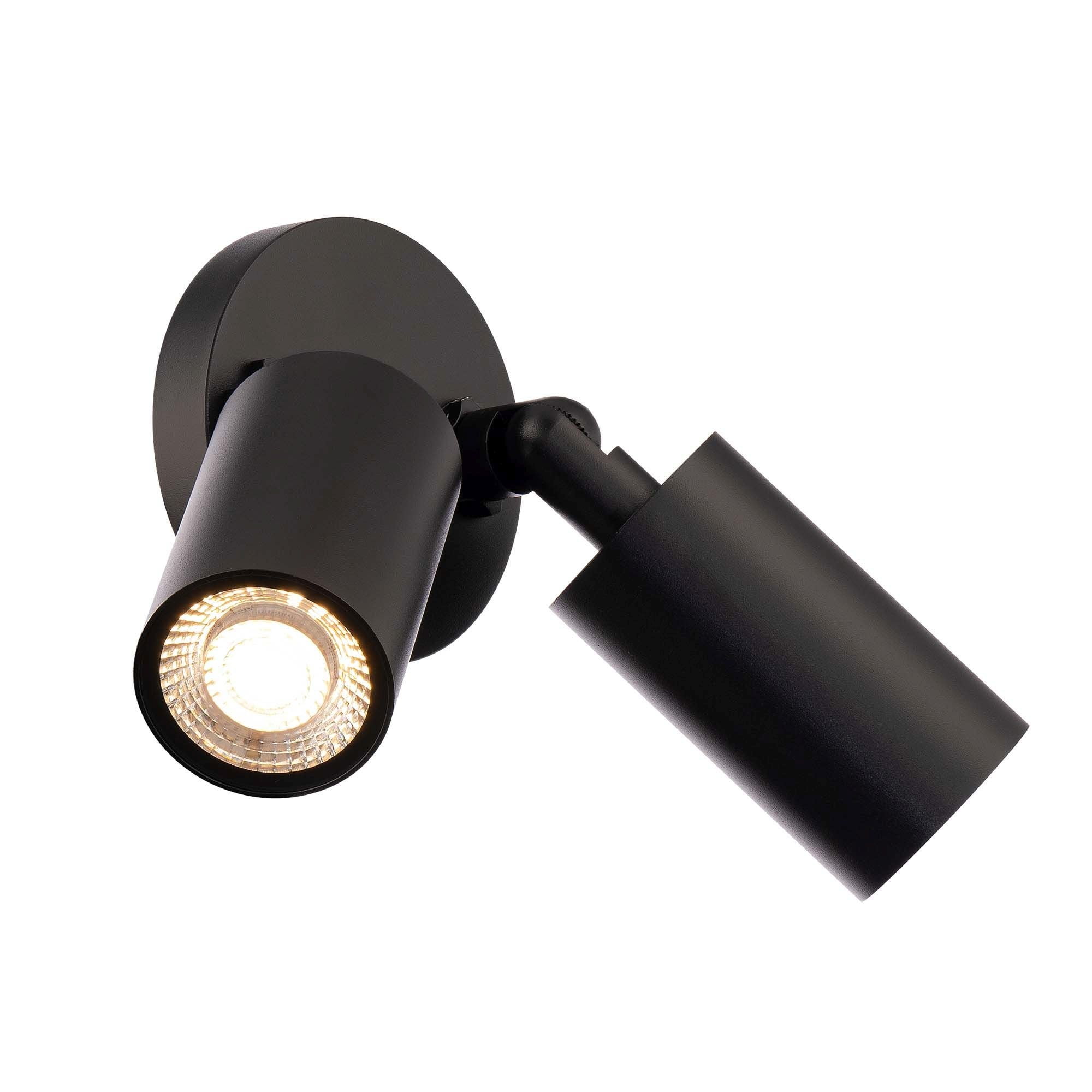 WS-W230302-30-BK WAC Limited Cylinder - 16.5W 2 LED Outdoor Wall Mount-5.06 Inch Tall and 4.75 Inch Wide-Black Finish