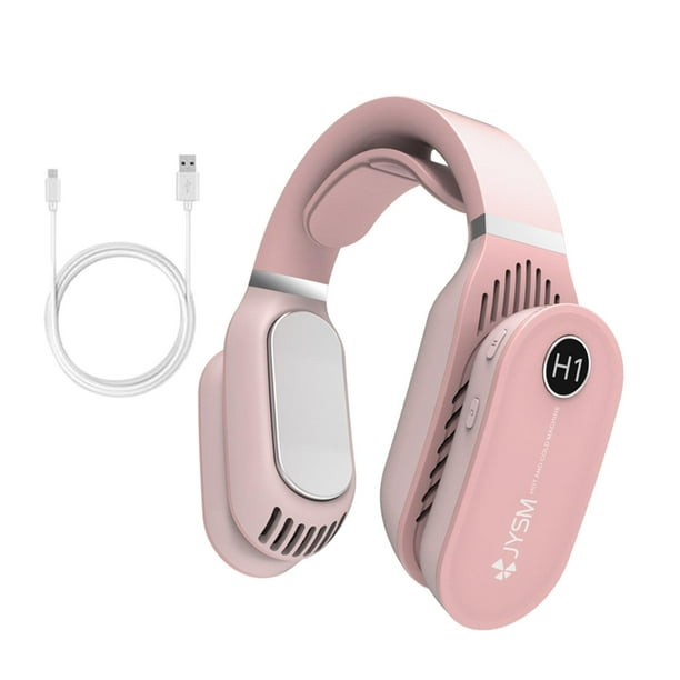 Ventilador colgante de cuello de enfriamiento caliente, ventilador personal sin aspas, ventilador con banda para el cuello, para deportes al aire libr
