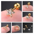 thumbnail image 3 of 1PC Pendientes De Piercing De Oreja Para Mujeres Circón Estrella Tragus Hélice Accesorios Para El Cuerpo Joyería CC00, 3 of 4
