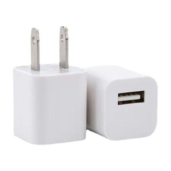 ZHIYA USB Wall Charger Block 5V 1A Power Adapter Single Port USB Charging Cube for Phones Tablets and Electronic Devices,White
