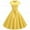 Yellow, variant on Tejiojio Summer Saving Labor Day Women Vintage Short Sleeve Swing 50s Housewife Casual Evening Party Prom Dress