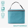 thumbnail image 5 of Navaris Cooler Bag - Insulated Bag for Baby Bottles or Beverages - Includes Ice Pack for Cooling - Use as Baby Bottle Bag or Breastmilk Storage - Turquoise, 5 of 8