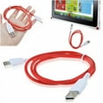thumbnail image 4 of FITE ON Red Color DC Charger Power Cable Cord for Fuhu Nabi DreamTab DMTab Jr XD Kids Tablet, 4 of 4