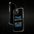 thumbnail image 6 of DistinctInk Clear Hybrid Case for Apple iPhone 15 (6.1" Screen) - Tough Times Don't Last Tough People Do - Shockproof Protection, 6 of 9