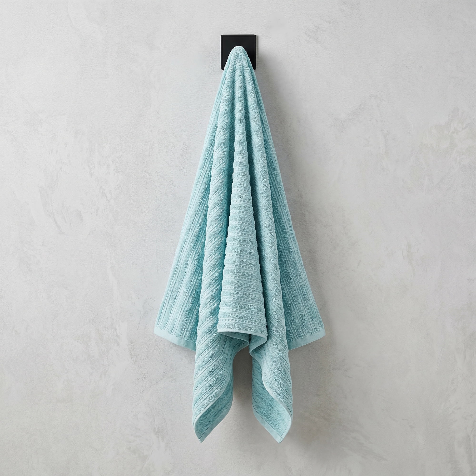 Unique Bargains Classic Bath Towel 2 Pack Blue/Royal Blue 55" x 28"