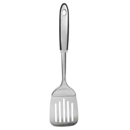 

Large Stainless Steel Slotted Turner Comfortable Grip Spatula Turner for Cooking and Non Stick Cookware