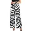 Natori womens Zebra Poplin Pant, M, Black