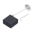 thumbnail image 1 of Unique Bargains Retractable Cable Lock with Double-Sided Adhesive Remote Lock 600g Round Iron Cap 1Set Black, 1 of 6