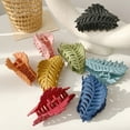 thumbnail image 4 of Large Hair Claw Clips for Woman,Non-slip Matte Leaf Shape Clips,Hair Clamps for Thin Thick Hair, 4 of 8