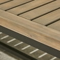 thumbnail image 2 of Noble House Iron Handcrafted and Uncluttered Outdoor Bench Black, 2 of 7