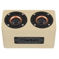thumbnail image 1 of Wireless Bluetooth Wooden Speaker Wooden Retro Bluetooth Aux Speaker Wireless Speaker Wooden Bluetooth Speaker Retro Wireless Subwoofer AUX Stereo Speaker For Home Tablet, 1 of 8