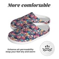 thumbnail image 6 of Lsque Skull flower leaf Plaid Pattern Womens Comfort Cotton on Scuff With Memory Foam and Anti-skid Sole Slipper-39/40, 6 of 7