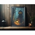 thumbnail image 2 of Guardian Deity Of The Forest Holding Halloween Poster Print, Halloween Poster, Poster For Halloween, Wall Art Halloween, Ghost Home Décor, 2 of 5
