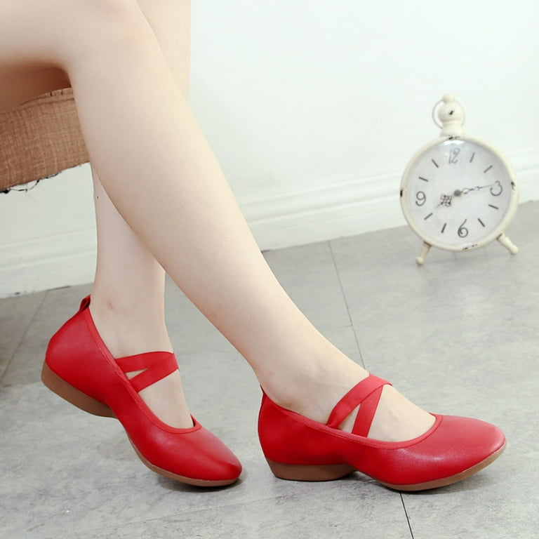 HCNTES Women's Wide Width Flat Shoes, Comfortable Casual Pointed