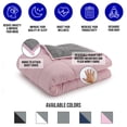 thumbnail image 6 of Ella Jayne Reversible 48"x72" Weighted Blanket - Grey/Pink - 15lb, 6 of 6