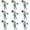 Blue, variant on 5/10/20Pcs Disposable Rain Ponchos with Hood Emergency Camping Hiking Travelling - Men & Women, Portable Waterproof Rainwear for Outdoor & Travel - Emergency Raincoats