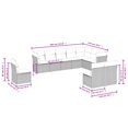 thumbnail image 2 of vidaXL 10 Piece Patio Sofa Set with Cushions Black Poly Rattan, 2 of 4