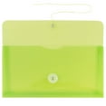 thumbnail image 2 of JAM #10 Plastic Envelopes, 5.3x10, 12/Pack, Lime Green, Button String, Booklet, 2 of 4