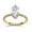 Yellow Gold, variant on AFFY Hidden Halo Solitaire Engagement Ring for Women, 1.75 Carat (ctw) Marquise and Round Cut Lab Grown Diamond Ring In 14K White Gold Over Sterling Silver F-G-H, SI Quality Ring Size-4