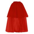 thumbnail image 4 of MIXUE Skirts For Women Summer Mesh Solid Color Layered High Waist A Line Elegant Midi Casual Performance Skirt Workwear,Red,One Size, 4 of 4