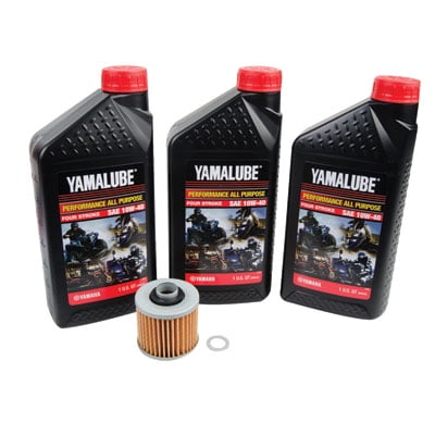 Oil Change Kit With Yamalube All Purpose 10W-40 for Yamaha KODIAK 400 2x4 2000-2001