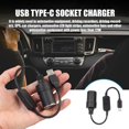 thumbnail image 2 of Car Supplies Car Socket Adapter Power Cable Stable Output Widely Used Usb to Type-c Socket Power Adapter Accessories, 2 of 8