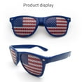 thumbnail image 3 of 4 PACK Mens Bulk USA American Flag Aviator Sunglasses, 4th of July Patriotic Decorations Independence Day, 3 of 5