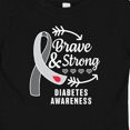 thumbnail image 4 of Inktastic Diabetes Awareness Brave and Strong Boys or Girls Baby T-Shirt, 4 of 5