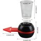 thumbnail image 2 of Juego de beber Spin The Shot, girador de tragos de cerveza, giro de botella con vaso de chupito para divertido juego de beber en fiestas, juego de beber, negro, flecha roja, 2 of 5