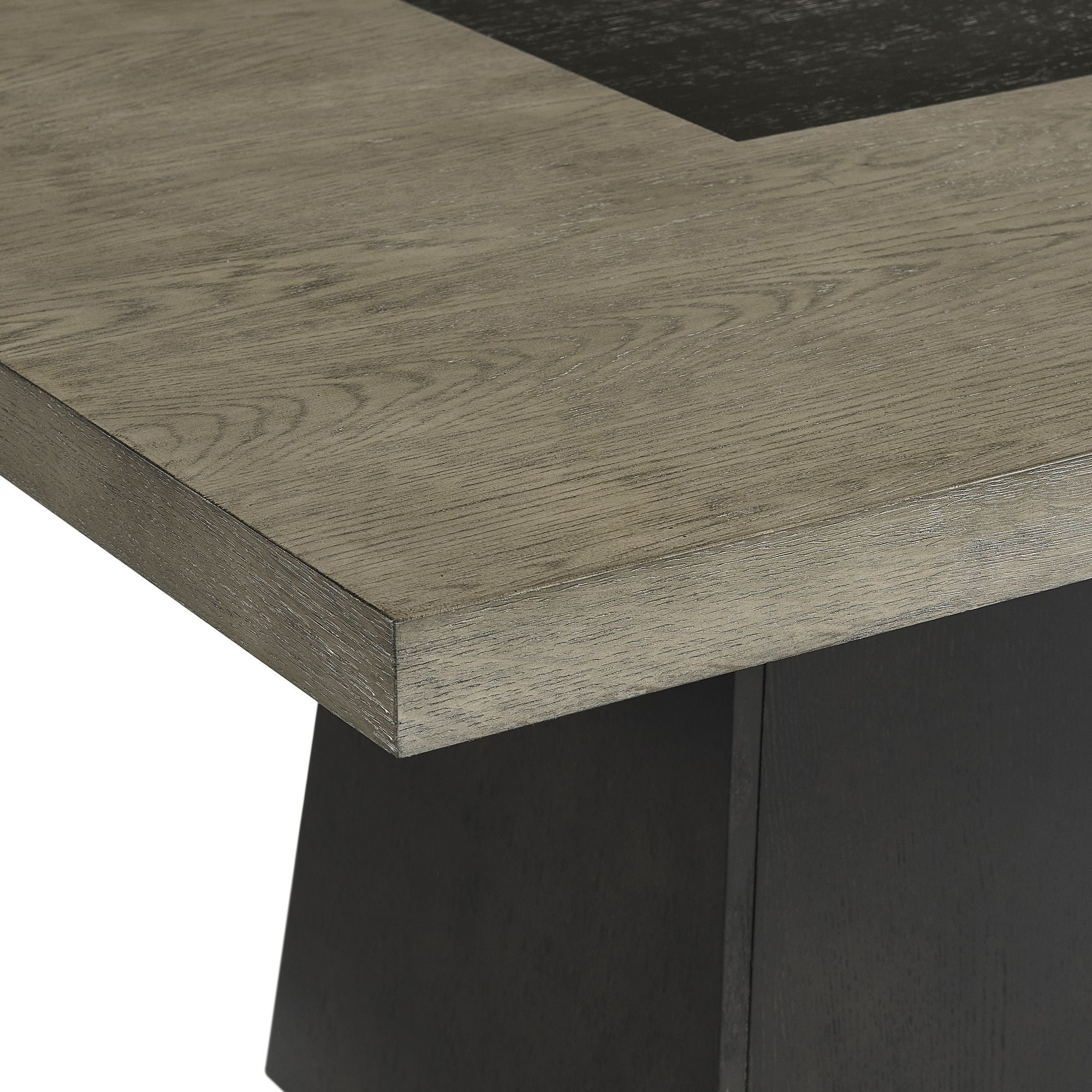 Picket House Furnishings Rizzo Square Dining Table in Grey and Dark Espresso