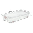 thumbnail image 2 of Sterilite Boîte Ultra™ Sous-le-lit 62 litres avec Roulettes - Rose, 2 of 9