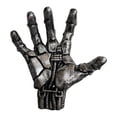 thumbnail image 4 of Ethern Hand Sculpture Basketball Holder Accessory Display Wall Mounted Storage Rack Silver, 4 of 9