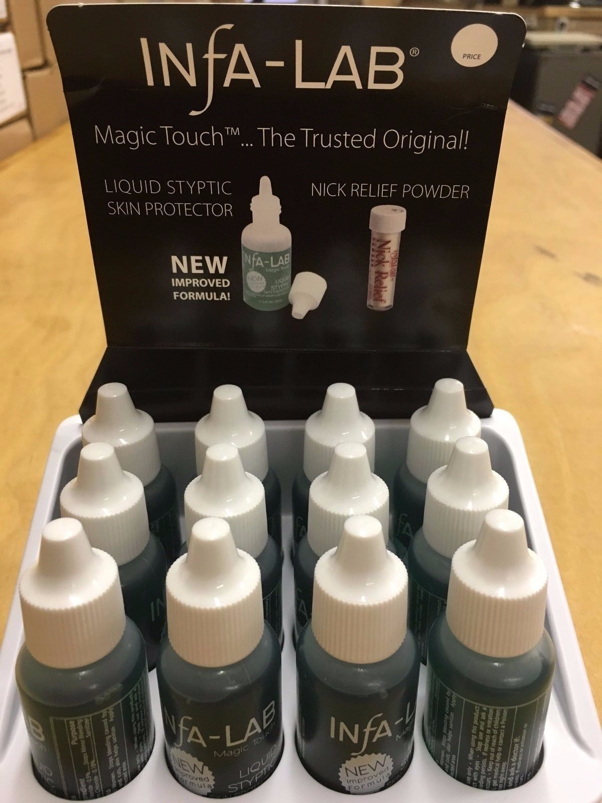 Magic Touch Liquid Styptic Skin Protector Stop Bleeding Wounds 12pcs by Infalab