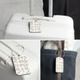 thumbnail image 6 of RATGON 2 Pack Luggage tag PU Leather with Stainless Steel Loop Sprouted Rose Travel Trip, 6 of 7