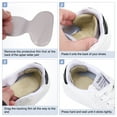 thumbnail image 3 of T-shape Heel Pads Heel Grips Liner Cushion Pads Inserts High Heel Comfort Pads Anti Slip Transparent, 3 of 7