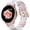 Pink Flower, variant on Compatible with Samsung Watch 6/5/4 Bands/Galaxy Watch 6/5/4/5 Band/Samsung Galaxy Watch 6/5/4 Band 40mm 44mm, 20mm Soft Transparent Pattern Printed Replacement for Active 2/1 Women Men