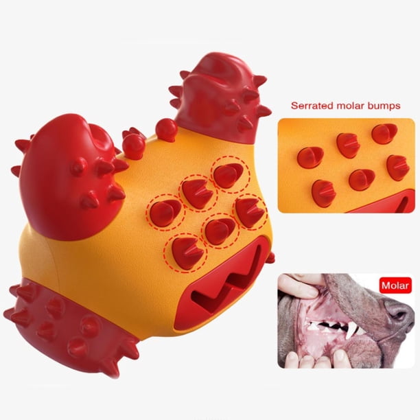 Perro chew toys durable pulido juguete dentición limpieza juguete, juguetes de masticación de para perrito pequeño perro medi - rojo