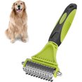 thumbnail image 1 of Dog Comb Grooming Depilatory Comb Dog Cat Brush Pet Grooming Tool Undercoat Comb Double Sided Blade Rake Grooming Comb Double Sided Depilatory Tool for Small, Medium, Large Pets, 1 of 4