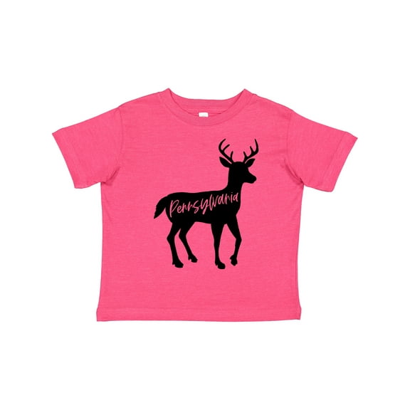 Inktastic Pennsylvania Black Deer Silhouette Boys or Girls Toddler T-Shirt