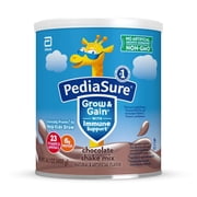 (4 pack) PediaSure Grow & Gain Shake Mix Powder, Chocolate, 14.1 oz Can, 8 Servings