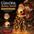 thumbnail image 4 of Santa Claus Magic Fountain, Flowing Snowflake LED Christmas Garden Light, Solar Power and Outdoor Garden Stake for Christmas Yard Decor, 4 of 7