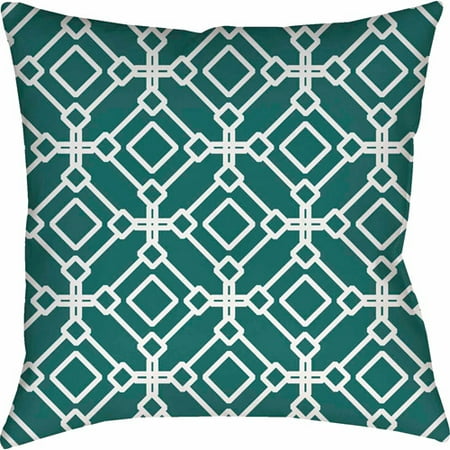 Thumbprintz Modern Geometric Emerald Pillow